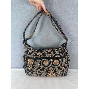 Vera Bradley Cafe Latte Fall Neutral Paisley Print Crossbody Bag Quilted Y2K